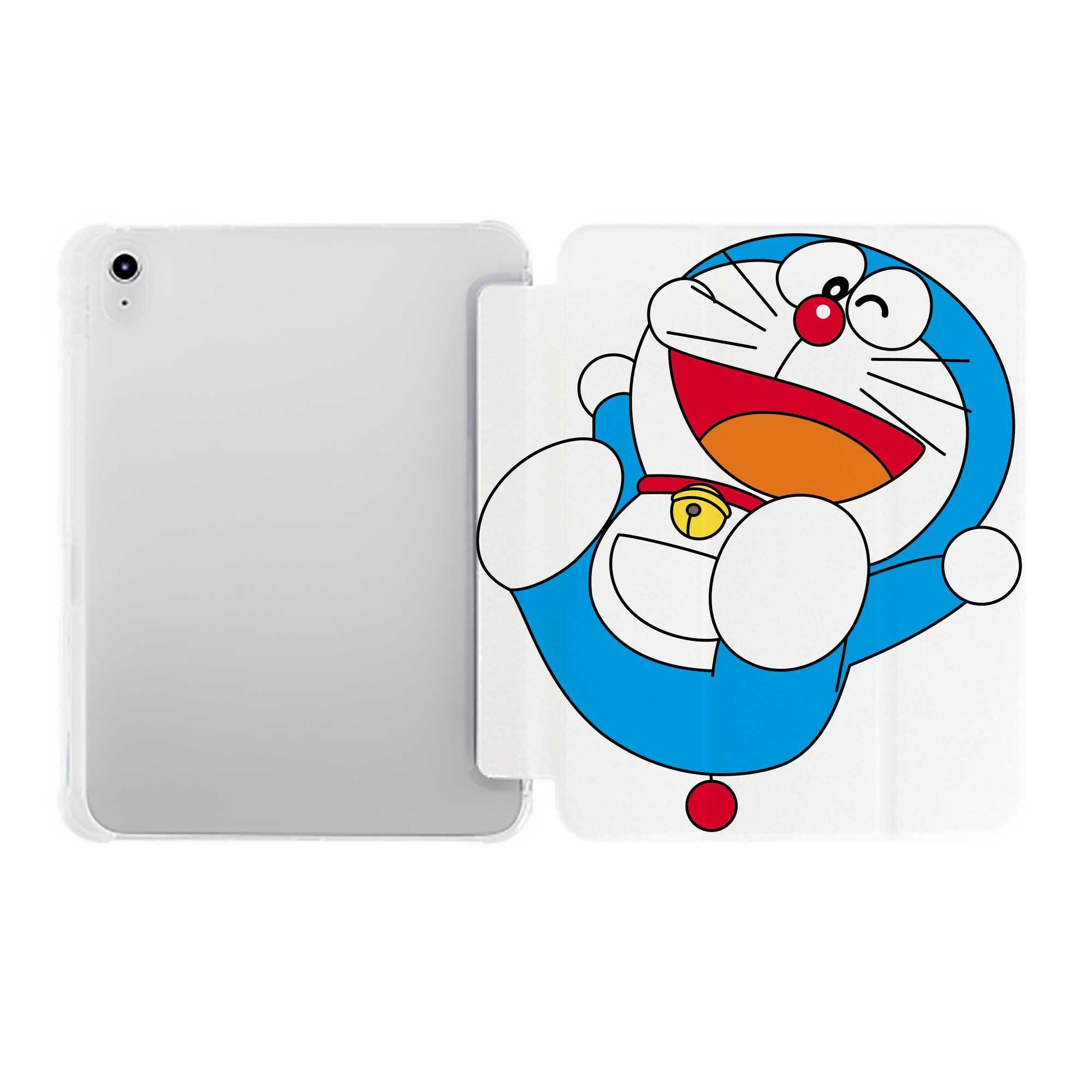 （画像用） ドラえもん Doraemon IPad ケース ペン収納付き 三つ折りスタンド PUレザー×シリコン 対応機種9.5/10.5/10.9インチ